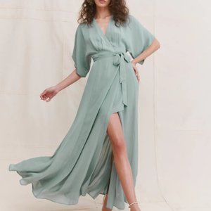 Reformation Winslow Dress in Celadon *NEW*